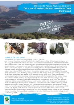 Patsos outdoor tours and activities on Crete